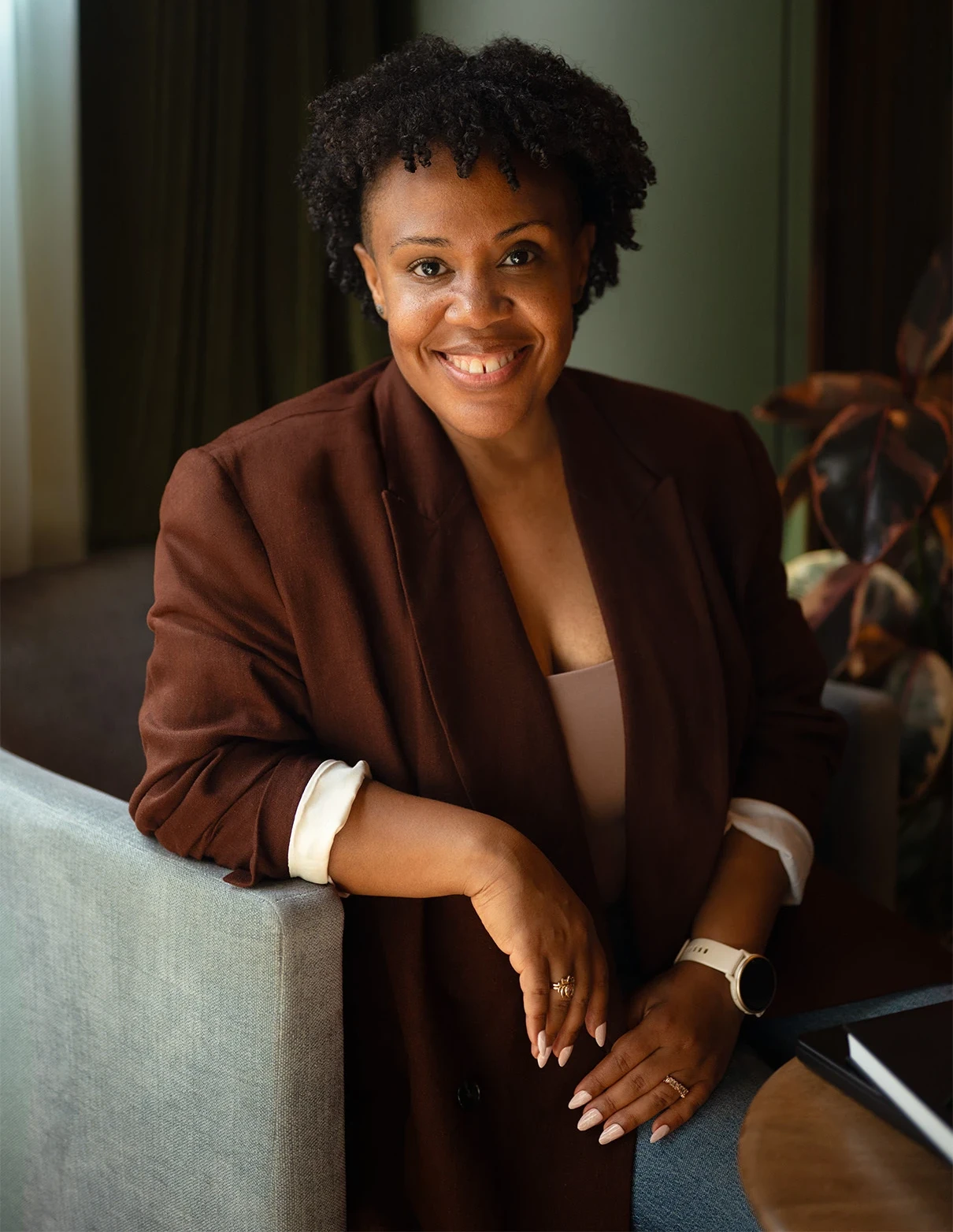 Therapist brand photography portrait by Gina Ayanna