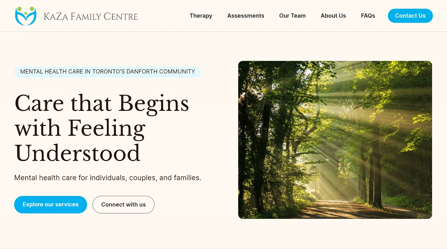 KaZa Family Centre website